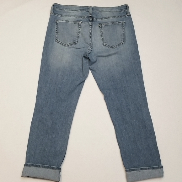 Just Black Light Blue Distressed Cropped Jeans - Picture 3 of 5